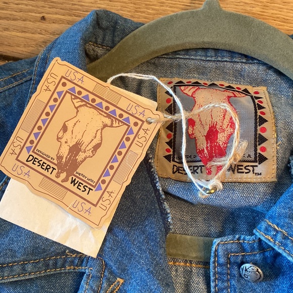 *3 for $30* Desert West Jean jacket vest, NWT - Picture 3 of 6